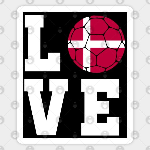 Denmark Football Magnet by footballomatic